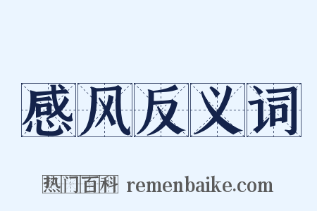 感风反义词是什么意思的图片
